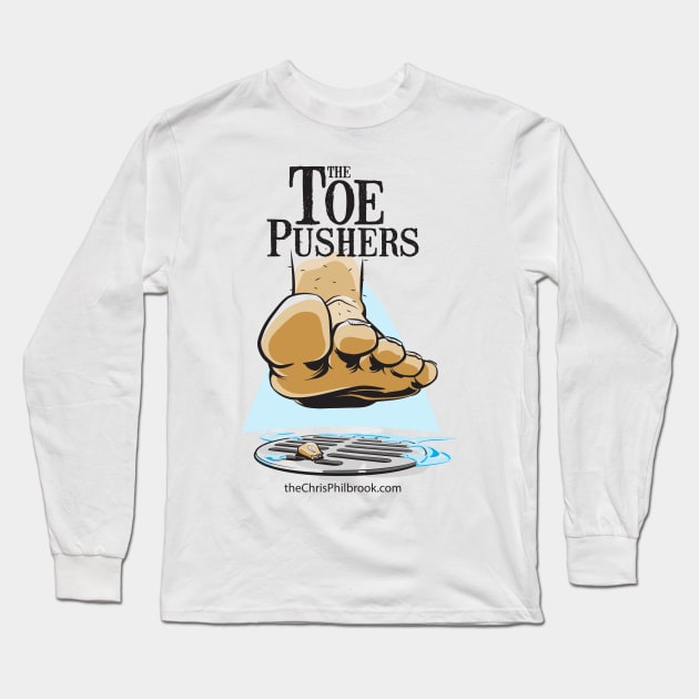 Chris Philbrook Toe Pusher Logo Long Sleeve T-Shirt by chrisphilbrook